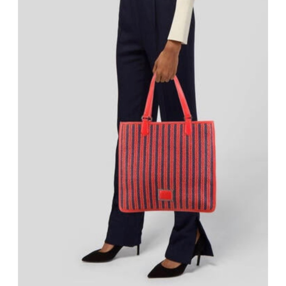 Marc Jacobs Woven Leather Trim Tote